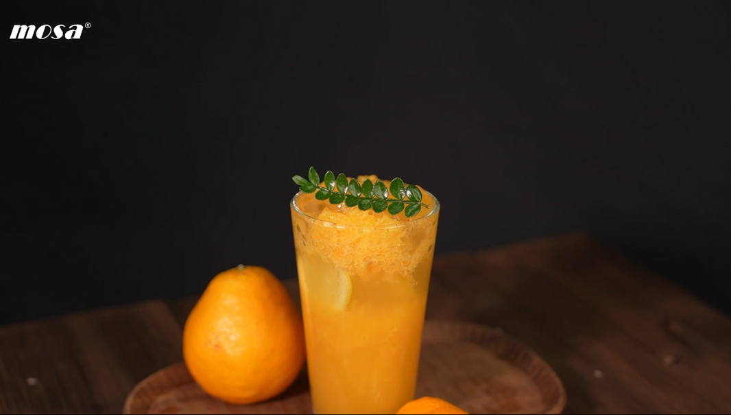 Orange lemon sparkling water