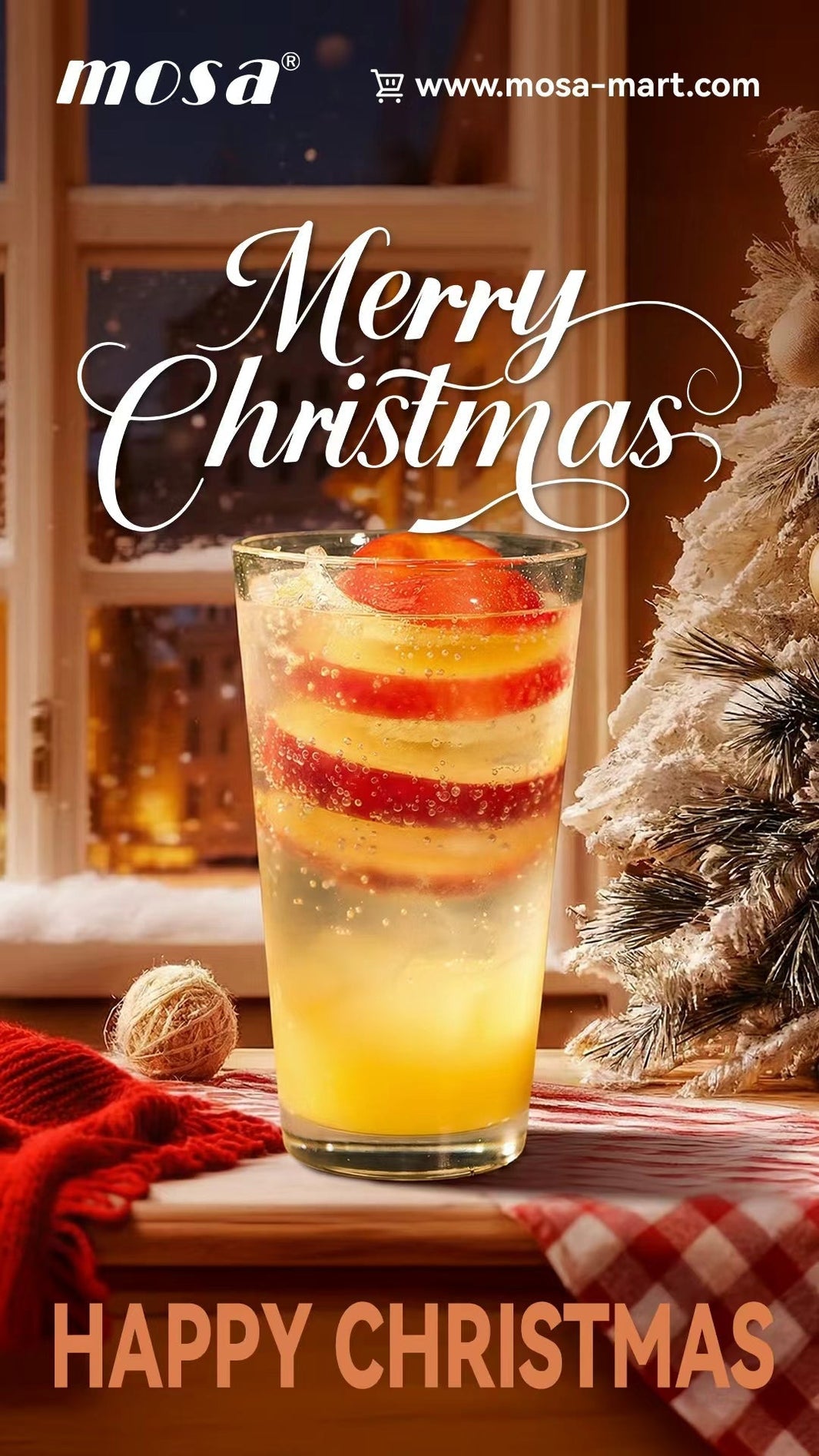 A Festive Sparkling Drink for Christmas