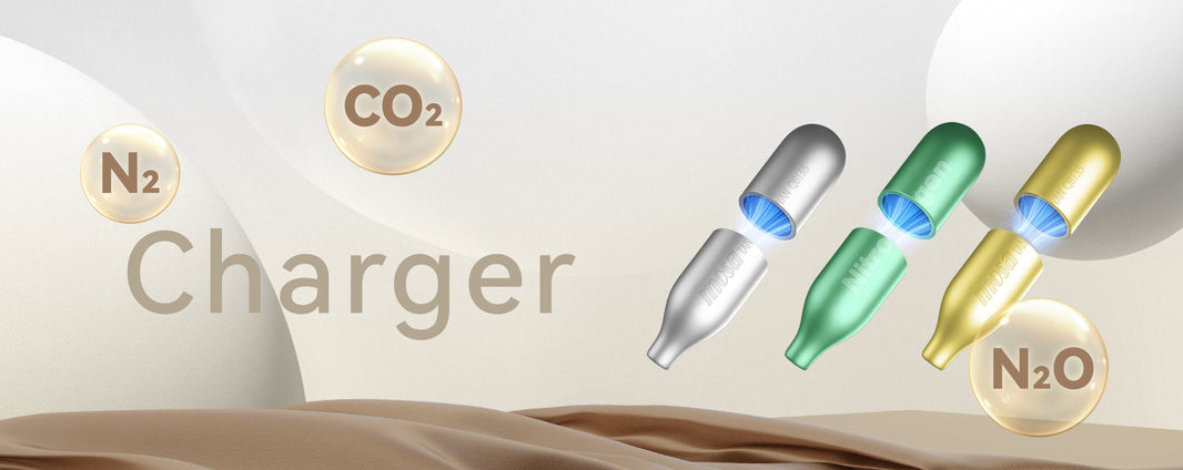The difference and usage of mosa’s n2o charger and mosa's co2 charger